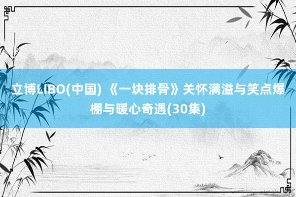 立博LIBO(中国) 《一块排骨》关怀满溢与笑点爆棚与暖心奇遇(30集)
