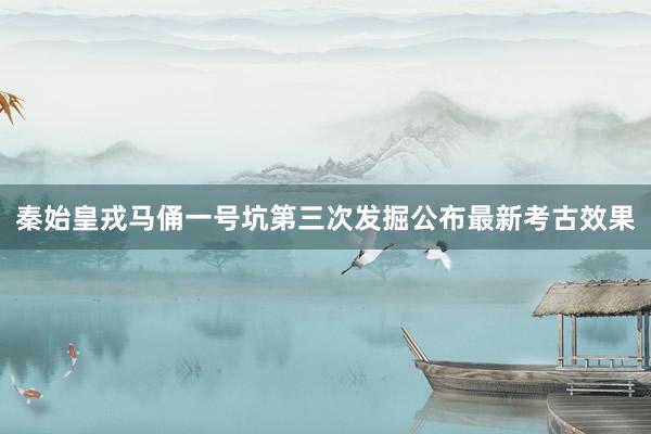 秦始皇戎马俑一号坑第三次发掘公布最新考古效果